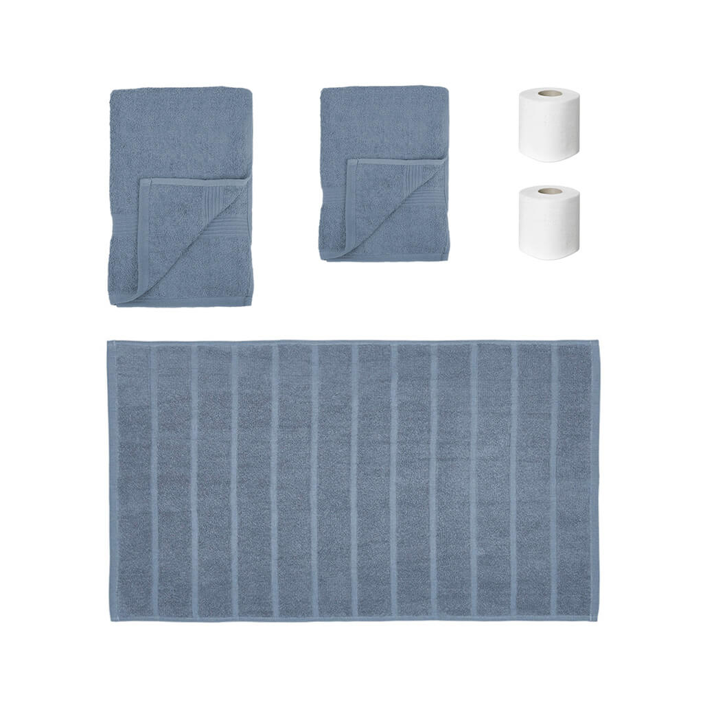 Pack salle de bain - bleu gris