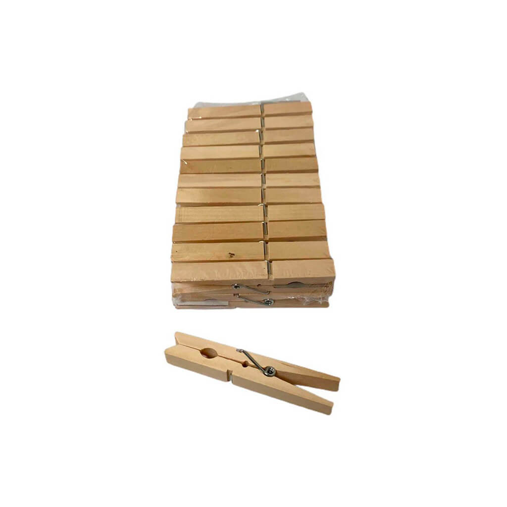 Set of 24 clothespins