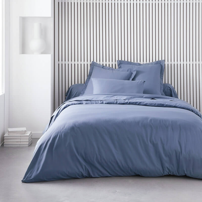 Duvet cover and pillowcase - blue grey