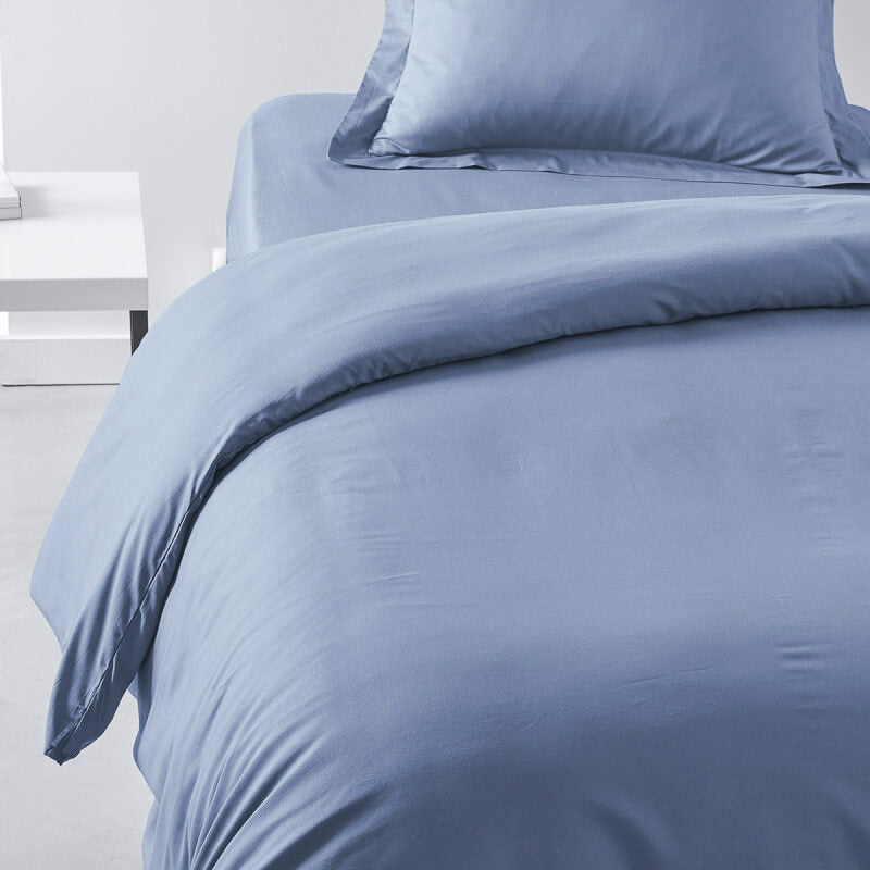 Duvet cover and pillowcase - blue grey