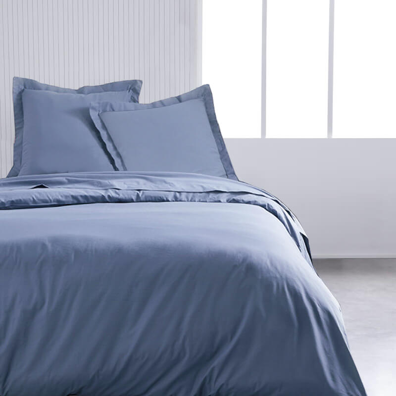 Duvet cover and pillowcase - blue grey