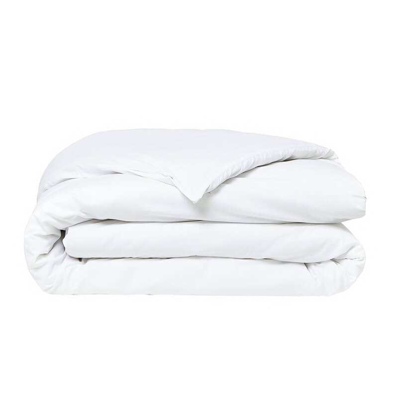 Housse de couette et taie d'oreiller - blanc
