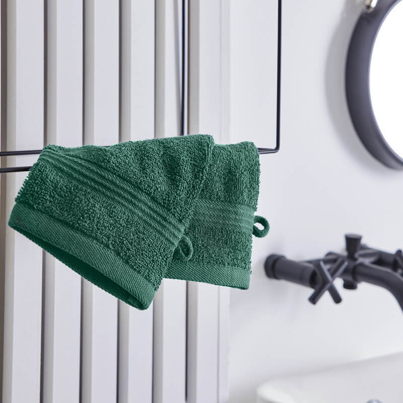 Set of 2 washcloths - green