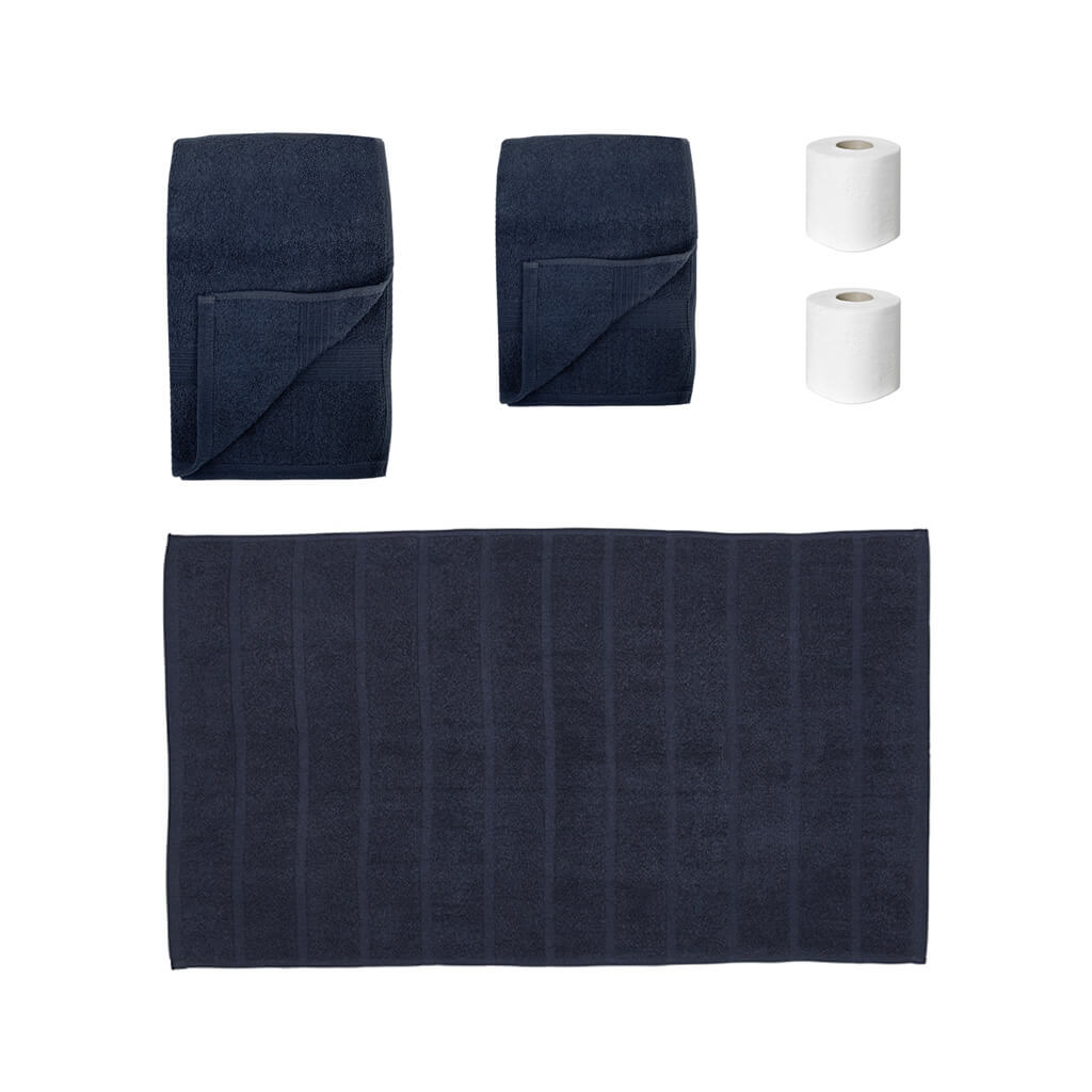 Bathroom pack - navy blue