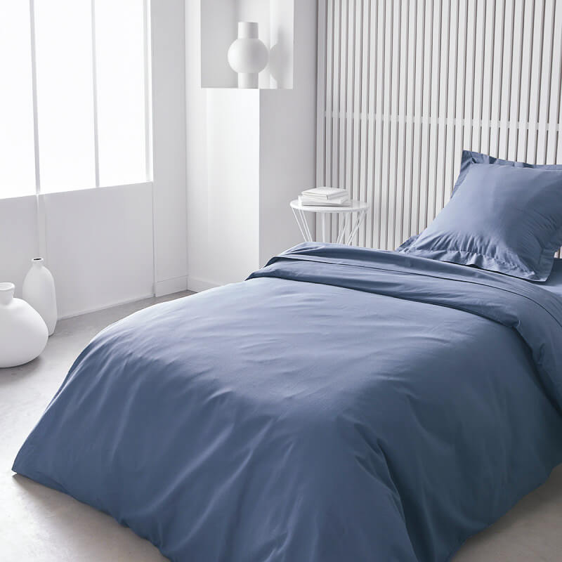 Duvet cover and pillowcase - blue grey